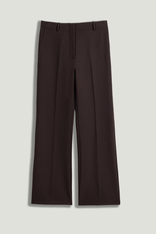Nocturne Classic Mid-rise Tailored Pants In Brown