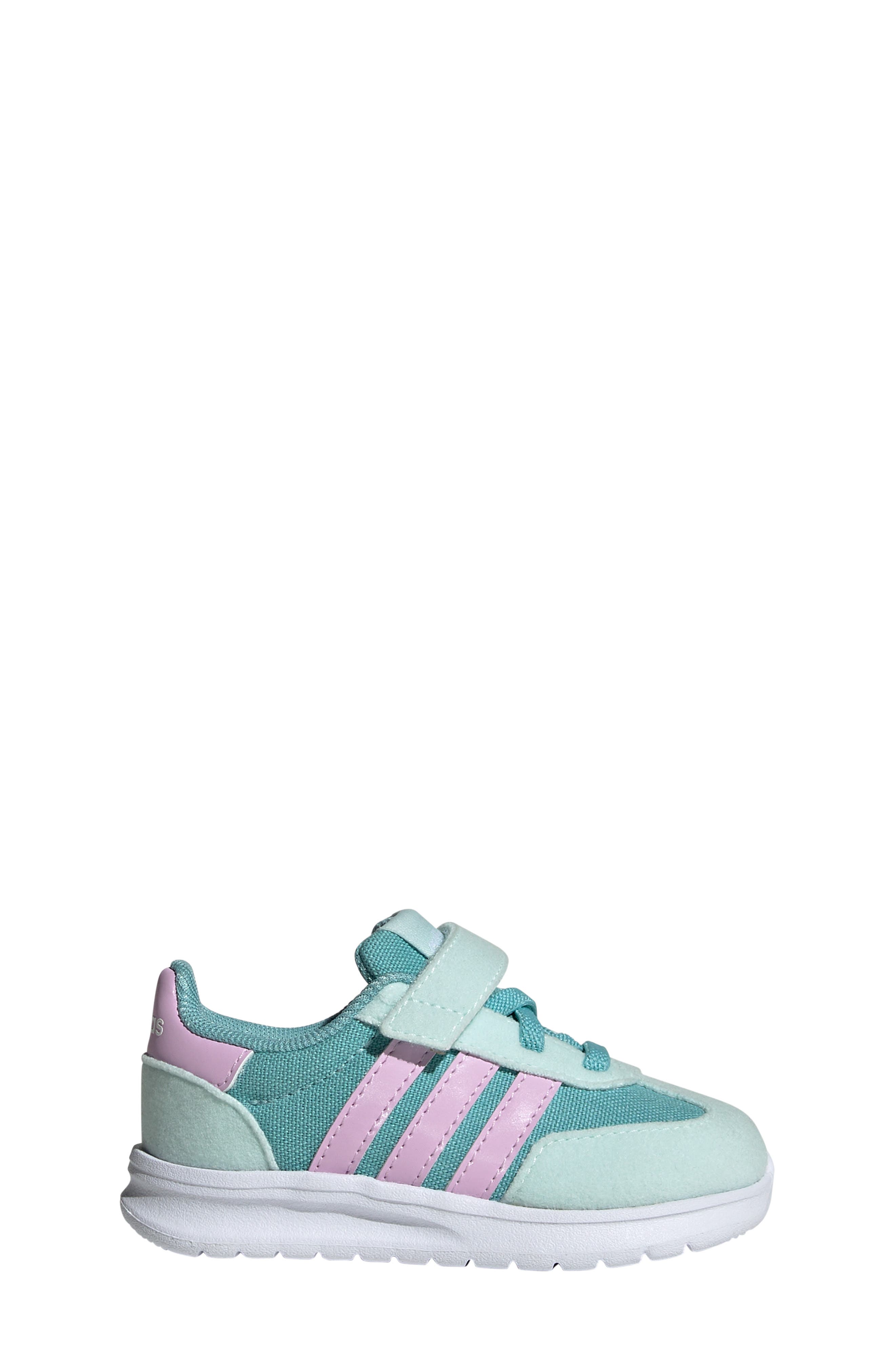 adidas Kids' Run '70s El I Sneaker, Alternate, color, Mint/ Lilac/ Halo Mint
