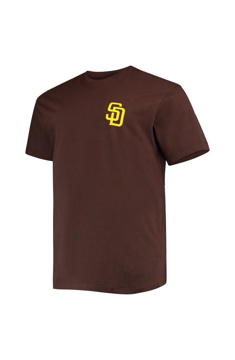 PROFILE Men's Brown San Diego Padres Big & Tall Father's Day #1 Dad T-Shirt, Alternate, color, Brown