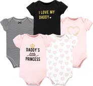 Hudson Baby Cotton Bodysuits 5-Pack