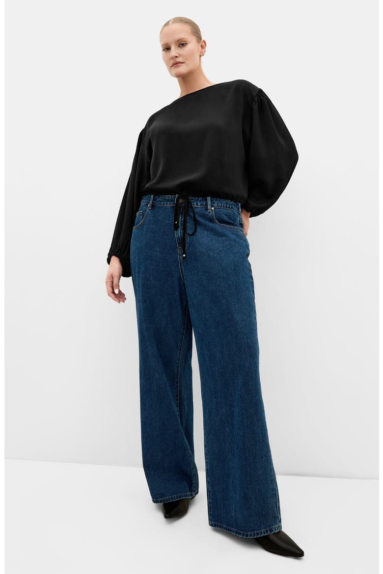 Elise Long Sleeve Top, Alternate, color, BLACK