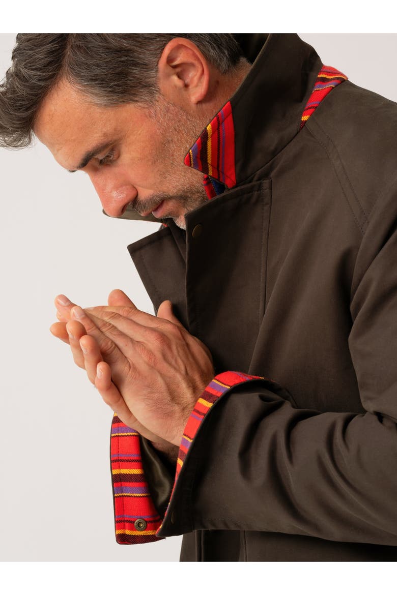 Cotton Car Coat, Alternate, color, Dark Olive