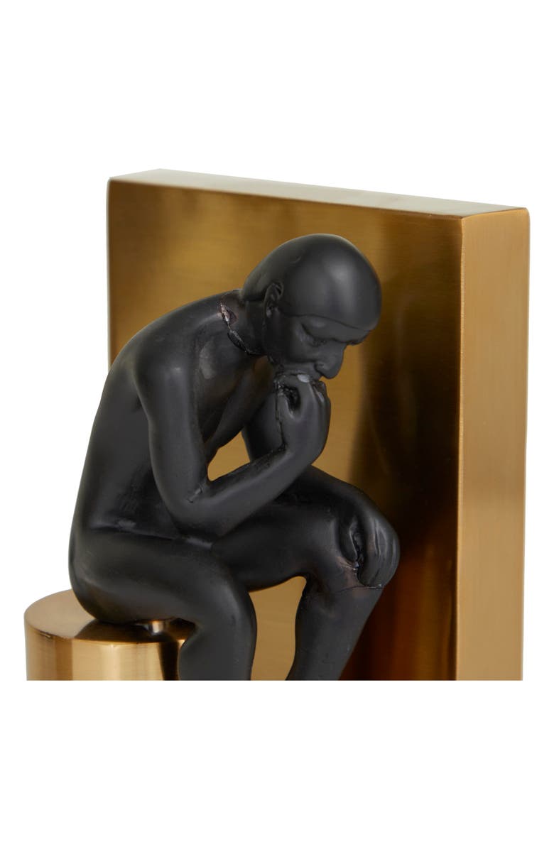 Novogratz The Novogratz The Thinker Iron Bookends, Alternate, color,