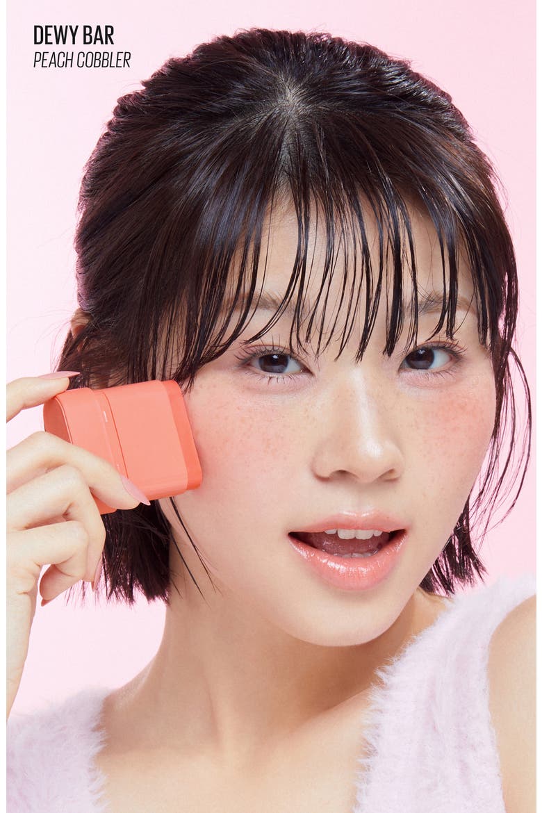 Dewy Bar Blush & Lip Balm, Alternate, color, PEACH COBBLER
