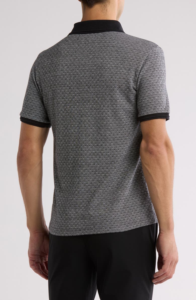 Original Penguin Geo Jacquard Pique Knit Polo, Alternate, color,