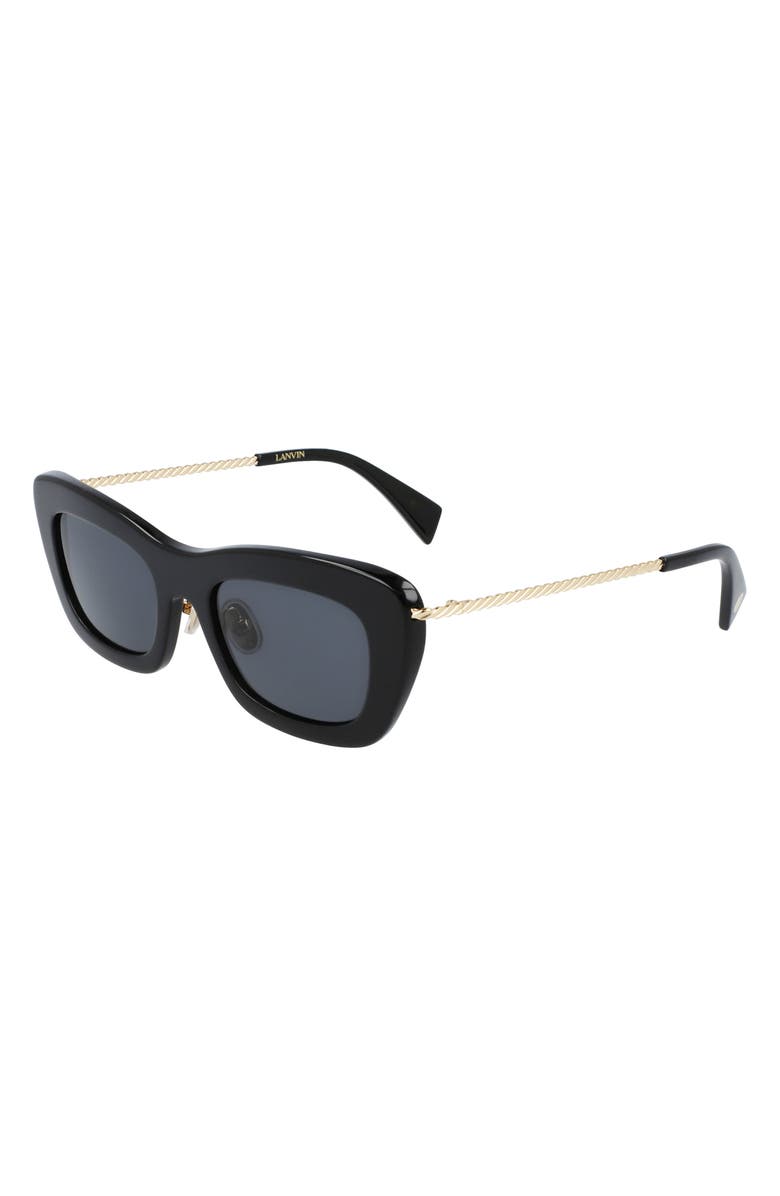 Lanvin Babe 51mm Rectangle Sunglasses, Alternate, color, 