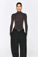 COS Seamless Merino Wool Mock-Neck Bodysuit