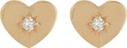 Anzie Jac+Jo Icon Vintage Heart Stud Earrings
