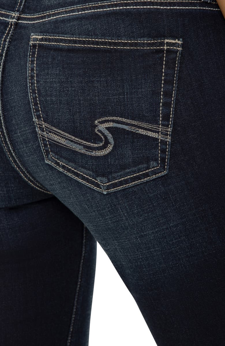 Silver Jeans Co. Elyse Curvy Mid Rise Capri Jeans, Alternate, color,