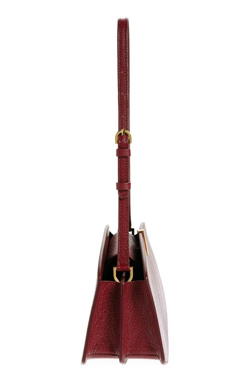 Savette The Florence Leather Shoulder Bag In Wine