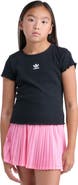 adidas Kids' Lettuce Edge Cotton Rib T-Shirt