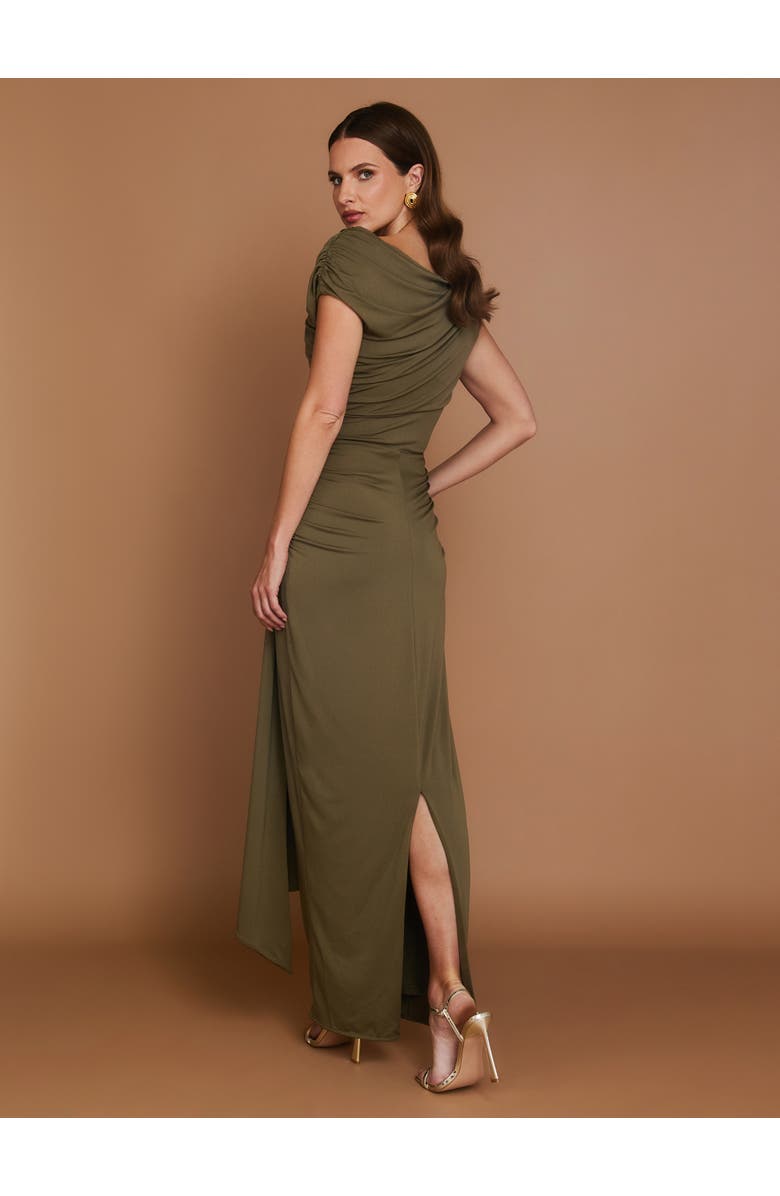 Six Stories Knot Detail Maxi Dress, Alternate, color, Green