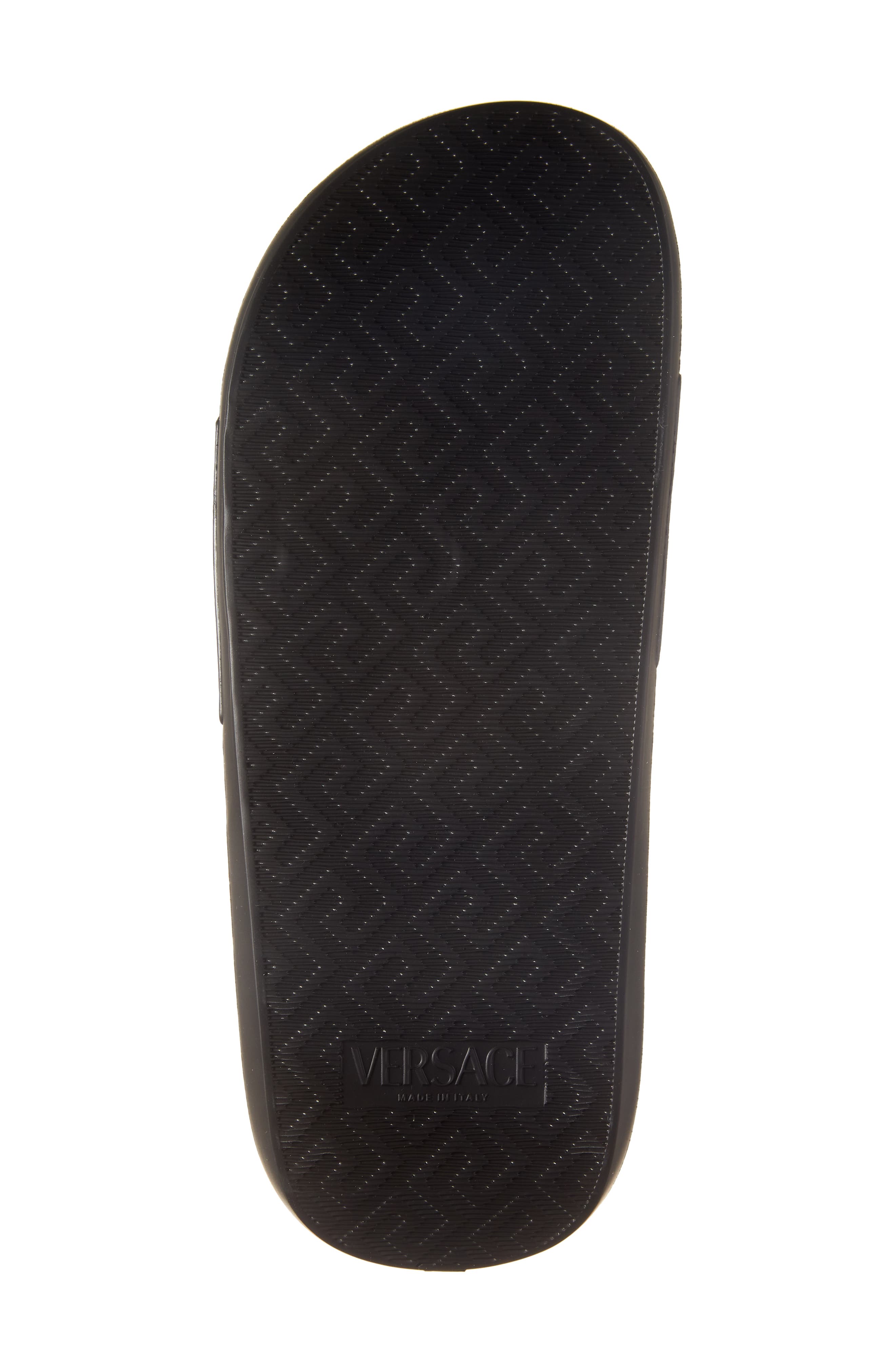 Versace Biggie Medusa Slide Sandal, Alternate, color, 