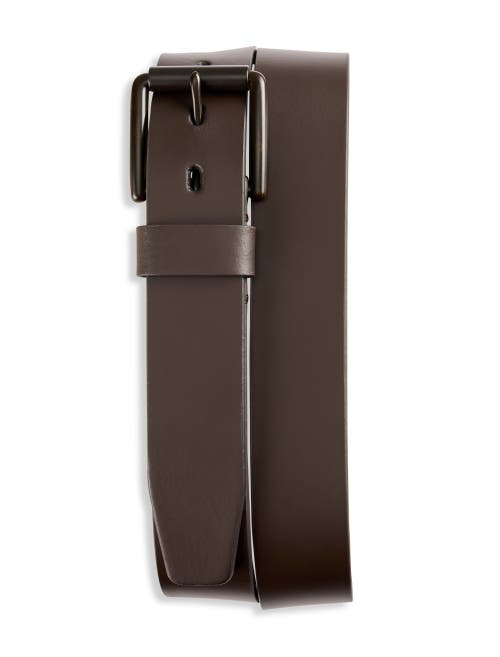 Harbor Bay By Dxl Big & Tall Leather Belt In Brown