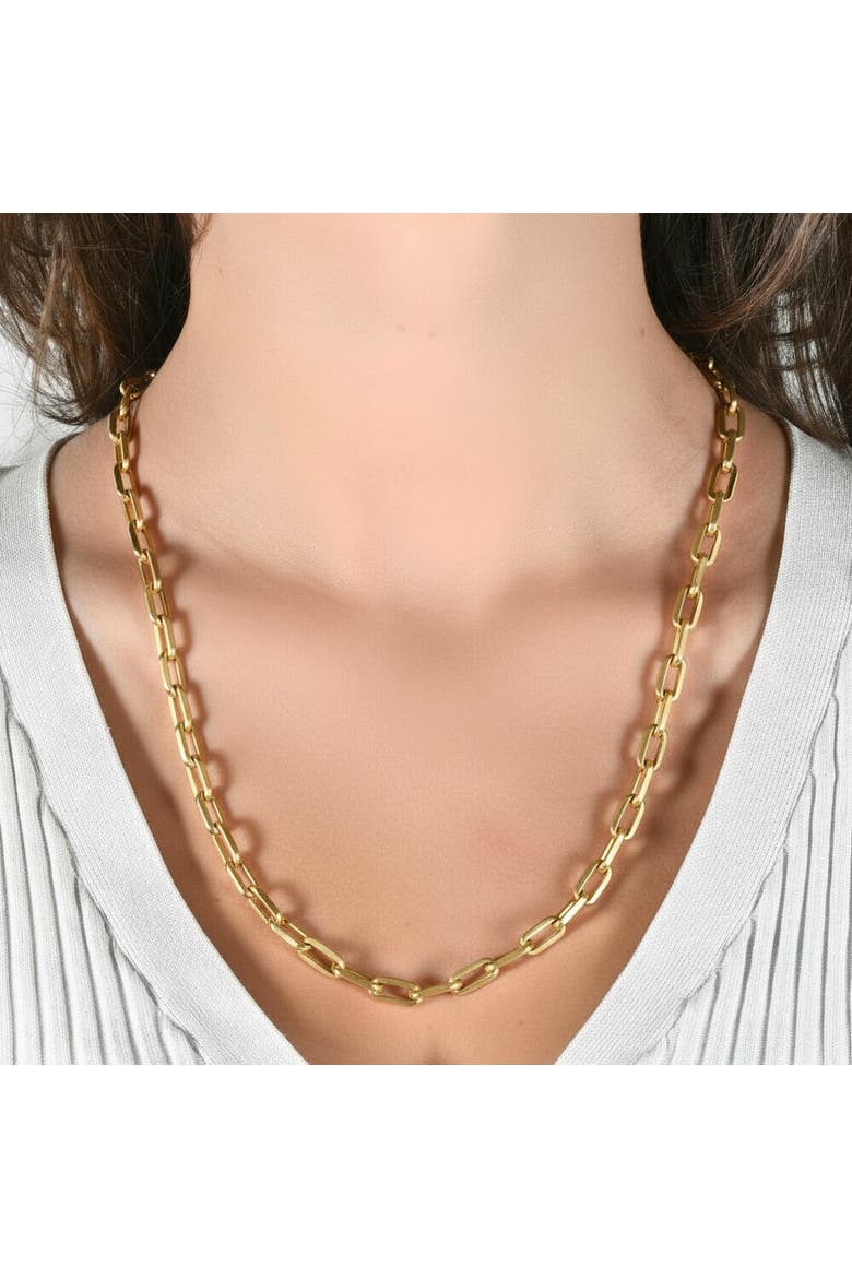14k Gold Women's 24" Chain Necklace 34 Grams 8mm Thick, Alternate, color, 14k Yellow Gold