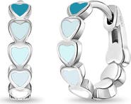 In Season Jewelry Heart Cascade Huggie Hoops