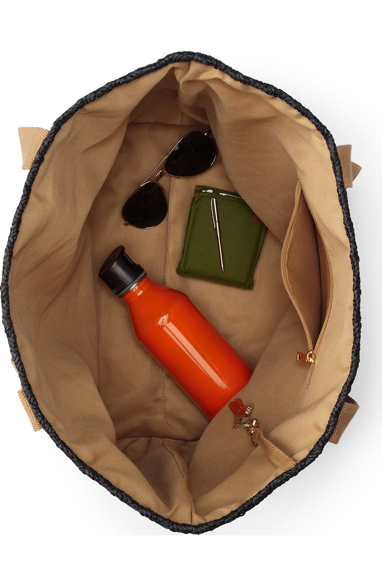 Lands' End Straw Tote Bag, Alternate, color,