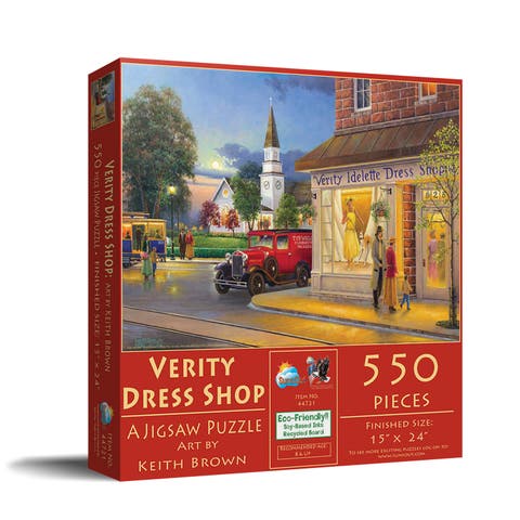 Verity Dress Shop 550 piece Jigsaw Puzzle for Adults