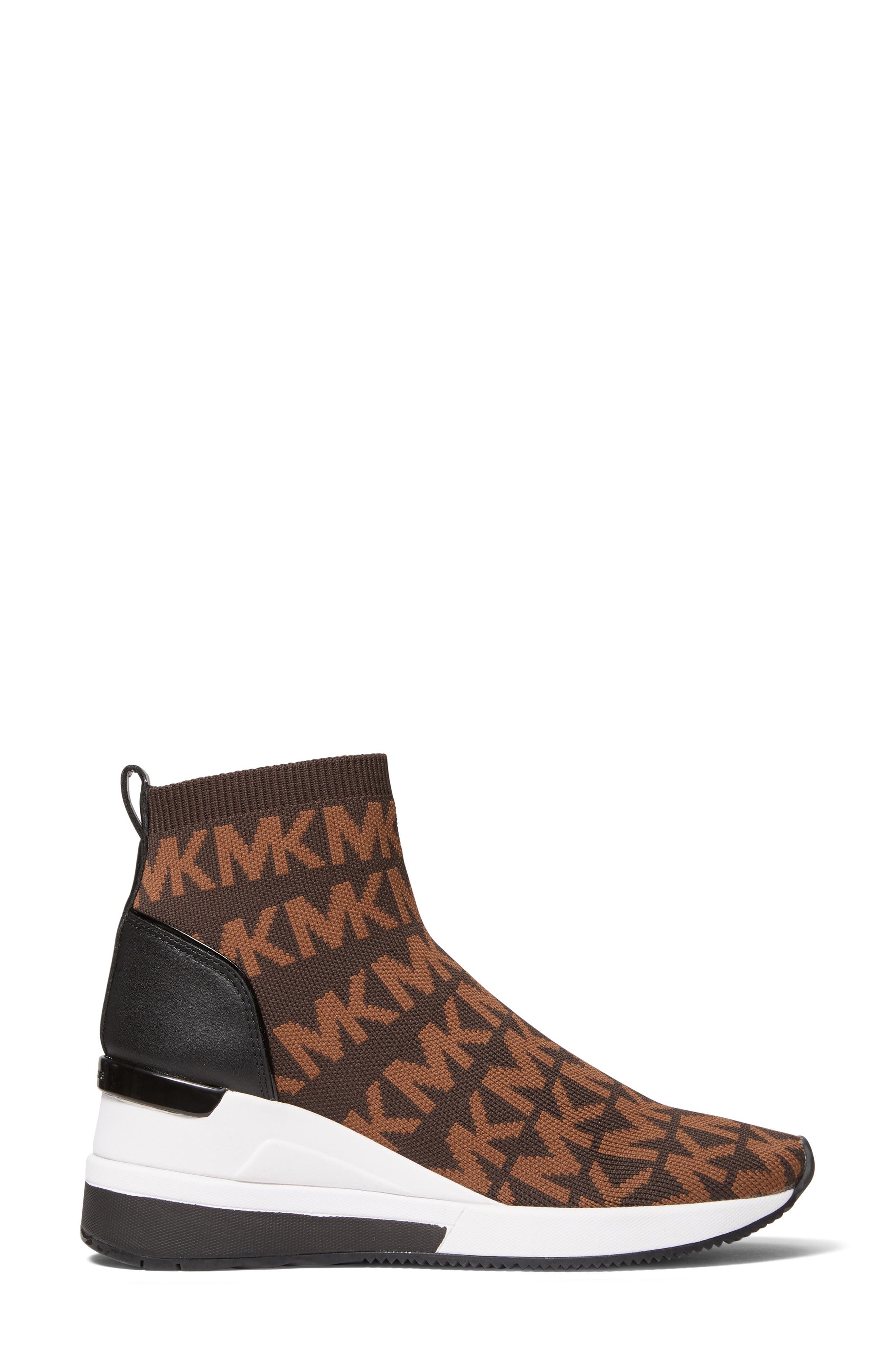 Skyler Knit Bootie, Alternate, color, CHOC MULTI
