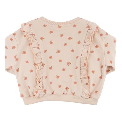Oh Baby! Brand Small Daisies Print Millie Ruffle Boxy-toddler, Little Kid In Pink