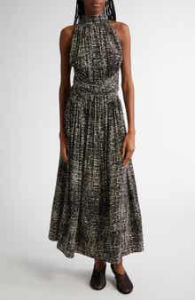 Proenza Schouler Lola Tweed Print Crepe Dress