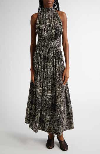 Proenza Schouler Lola Tweed Print Crepe Dress