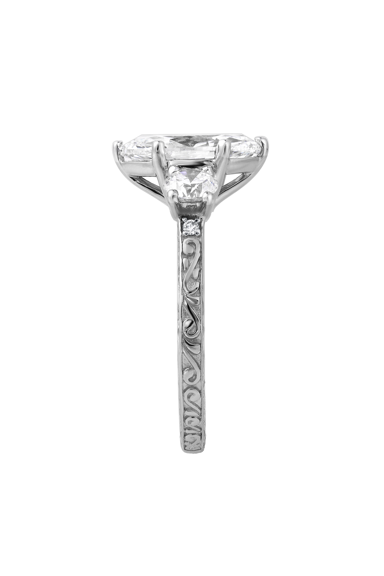 Aislyra 14K Gold 2.70 Ct Marquise Lab Grown Diamond Engagement Ring, Alternate, color, 14K White Gold