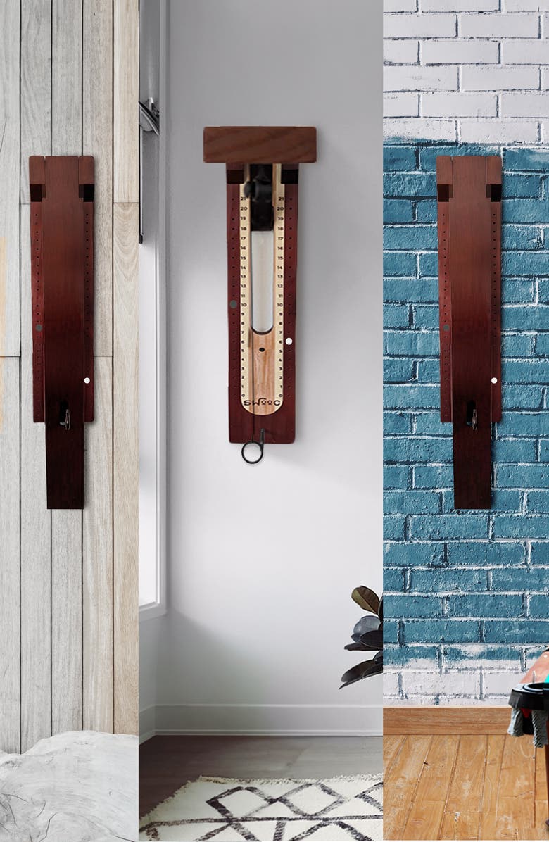 Swooc Games Hook And Ring Game | Wall Mounted Modern Design, Alternate, color, Brown