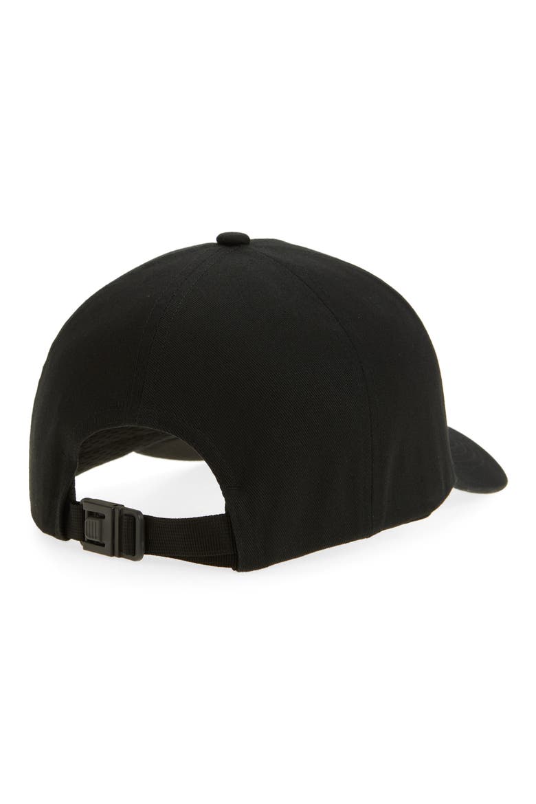 Logo Cotton Twill Baseball Cap, Alternate, color, BLACK