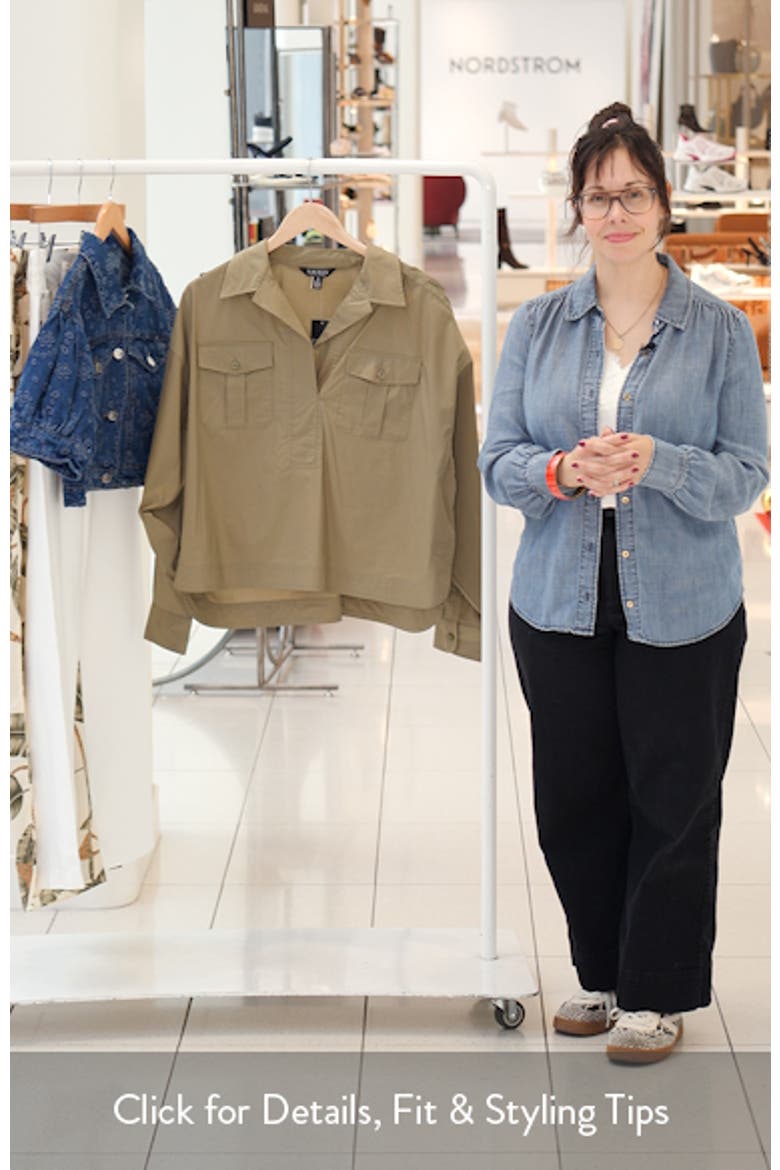 Silky Stretch Cotton Utility Shirt video