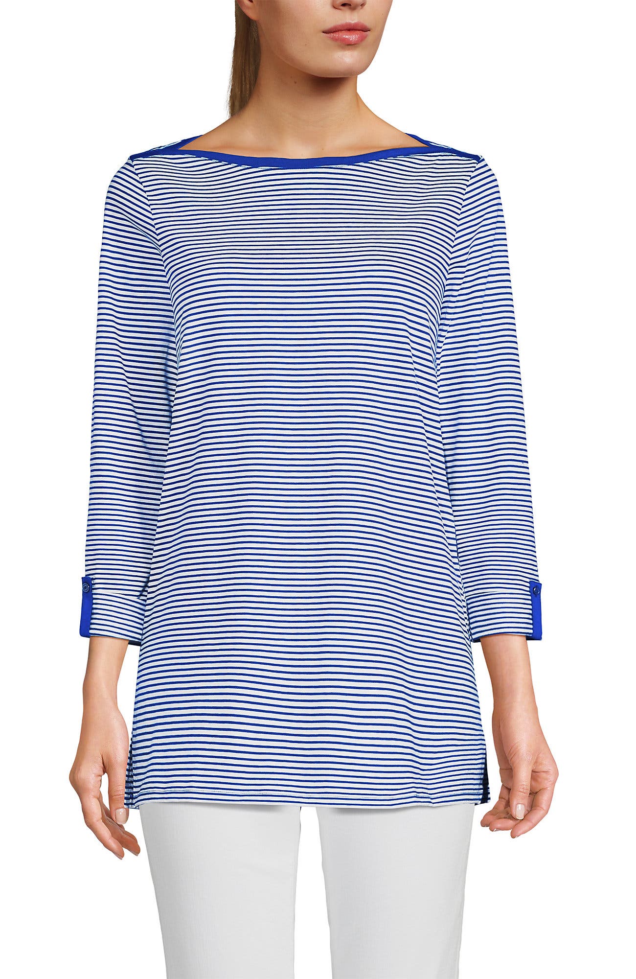 Cobalt/Ivory Micro Stripe
