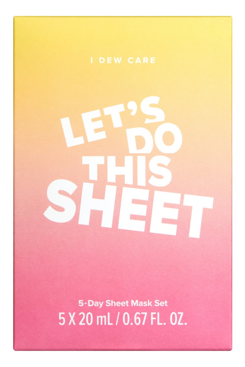 Let's Do This 5-Day Assorted Sheet Mask Set, Main, color, NO COLOR