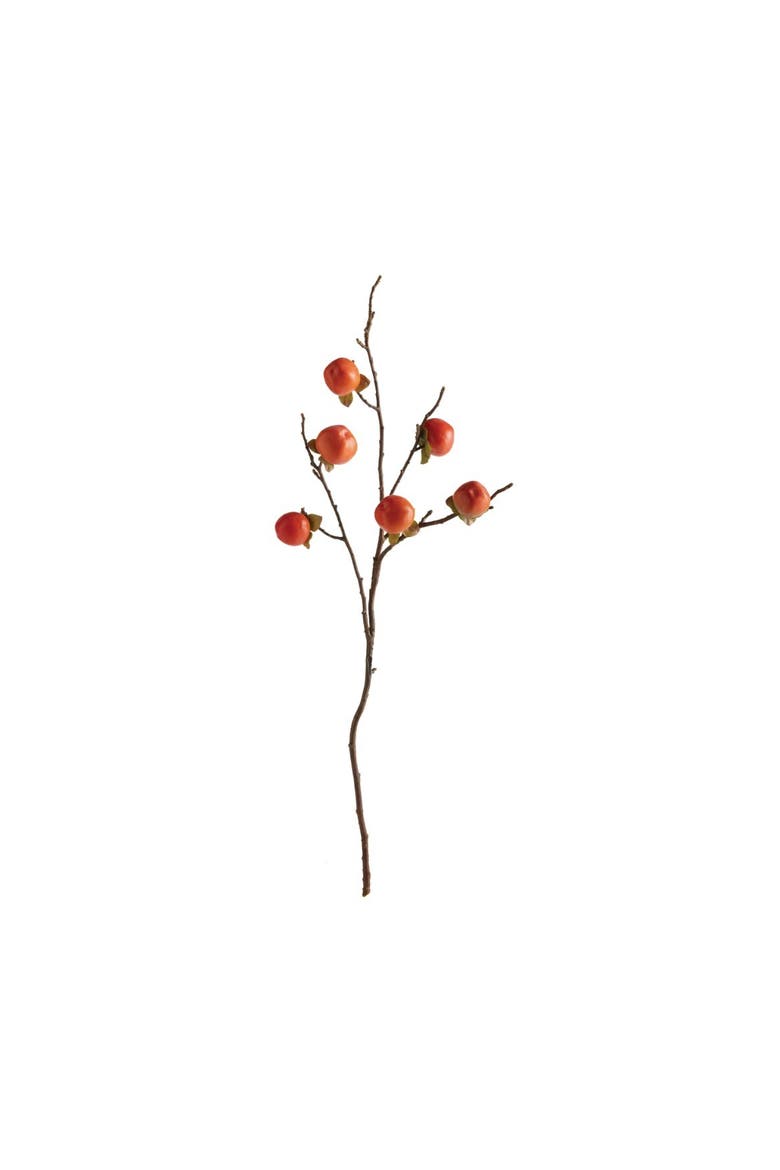 Artificial Persimmon Branch 35", Main, color, Orange