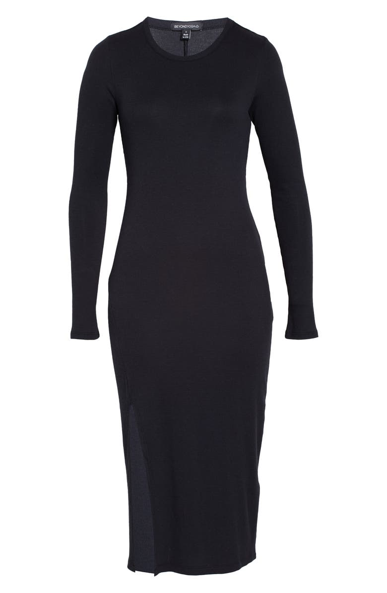 Beyond Yoga Day to Night Long Sleeve Knit Midi Dress, Alternate, color,