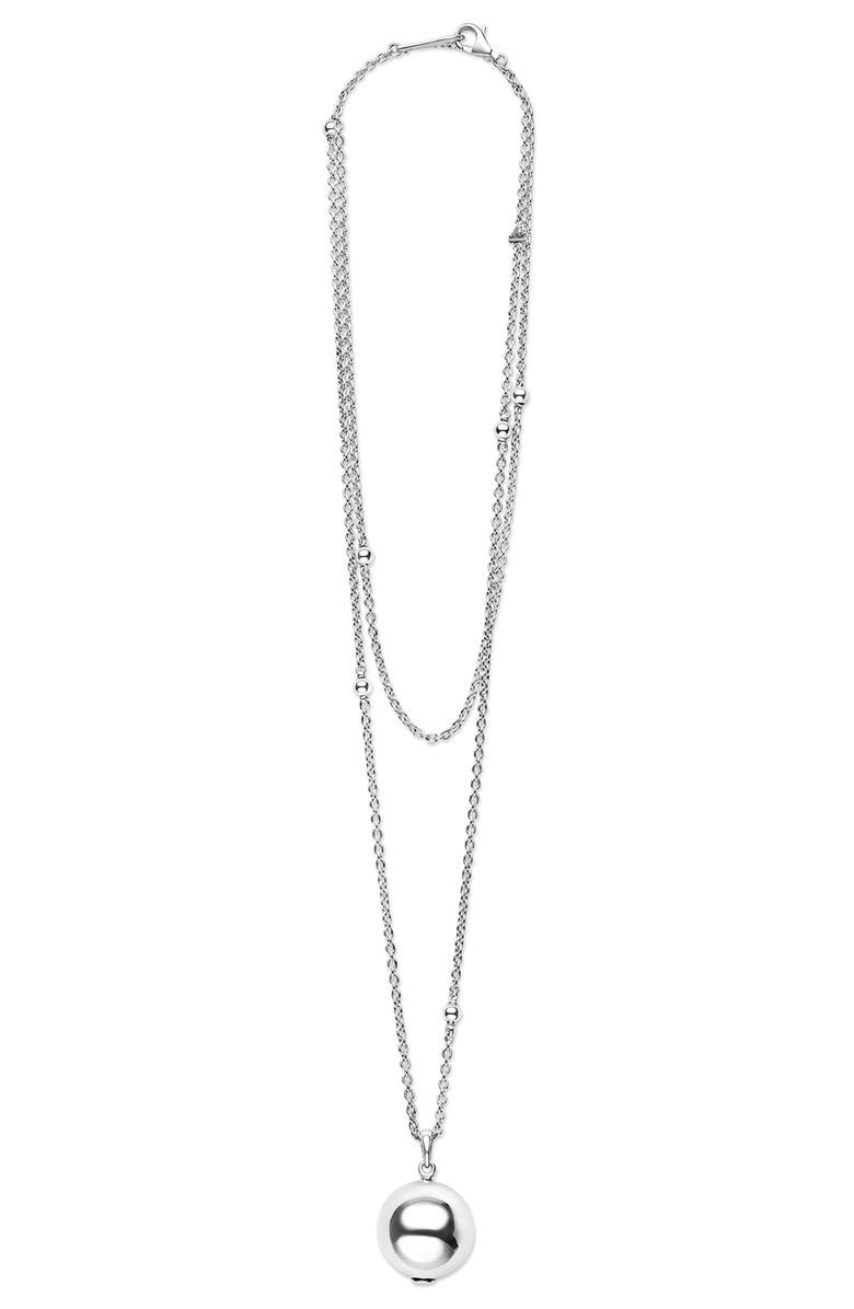 LAGOS Caviar Bubbly Pendant Necklace, Alternate, color, Silver