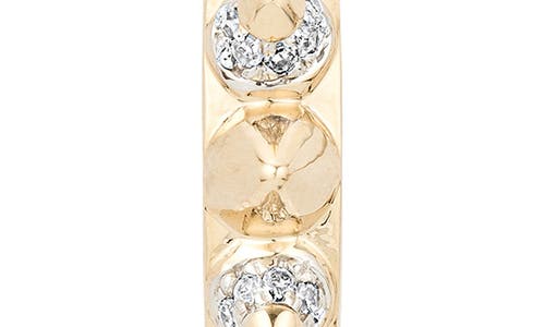 Adina Reyter Diamond 8 Spike Big Bead Charm Pendant In Gold