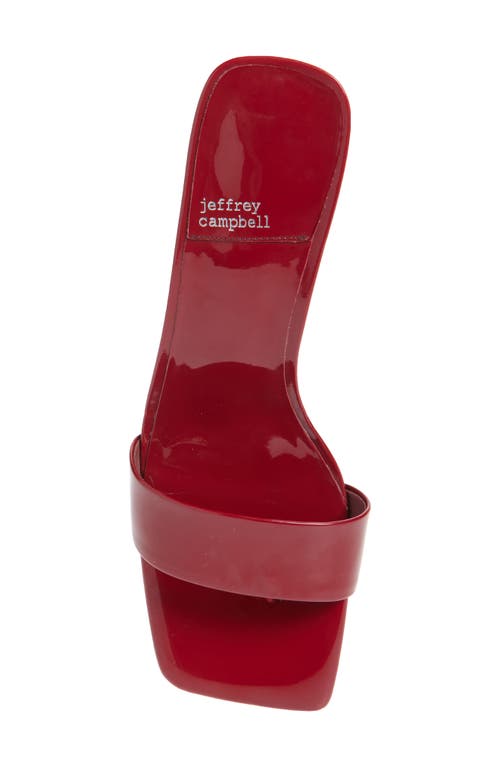 Jeffrey Campbell Capture Slide Sandal In Berry Patent