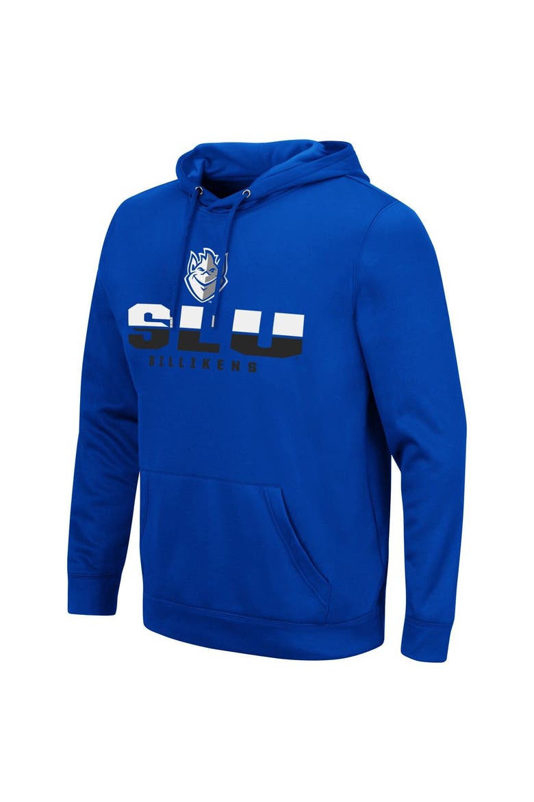 Men's Colosseum Blue Saint Louis Billikens Lantern Pullover Hoodie, Alternate, color, Blue