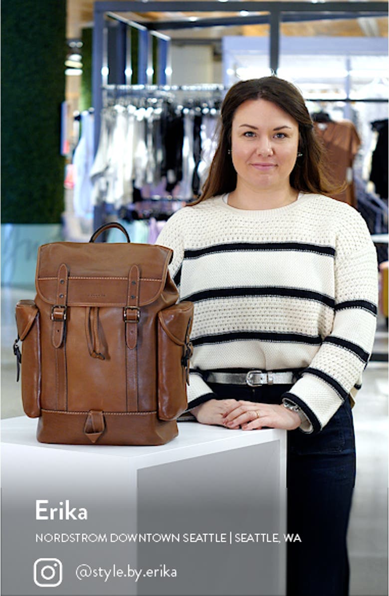 Hitch Sport Calf Leather Backpack, sales video thumbnail