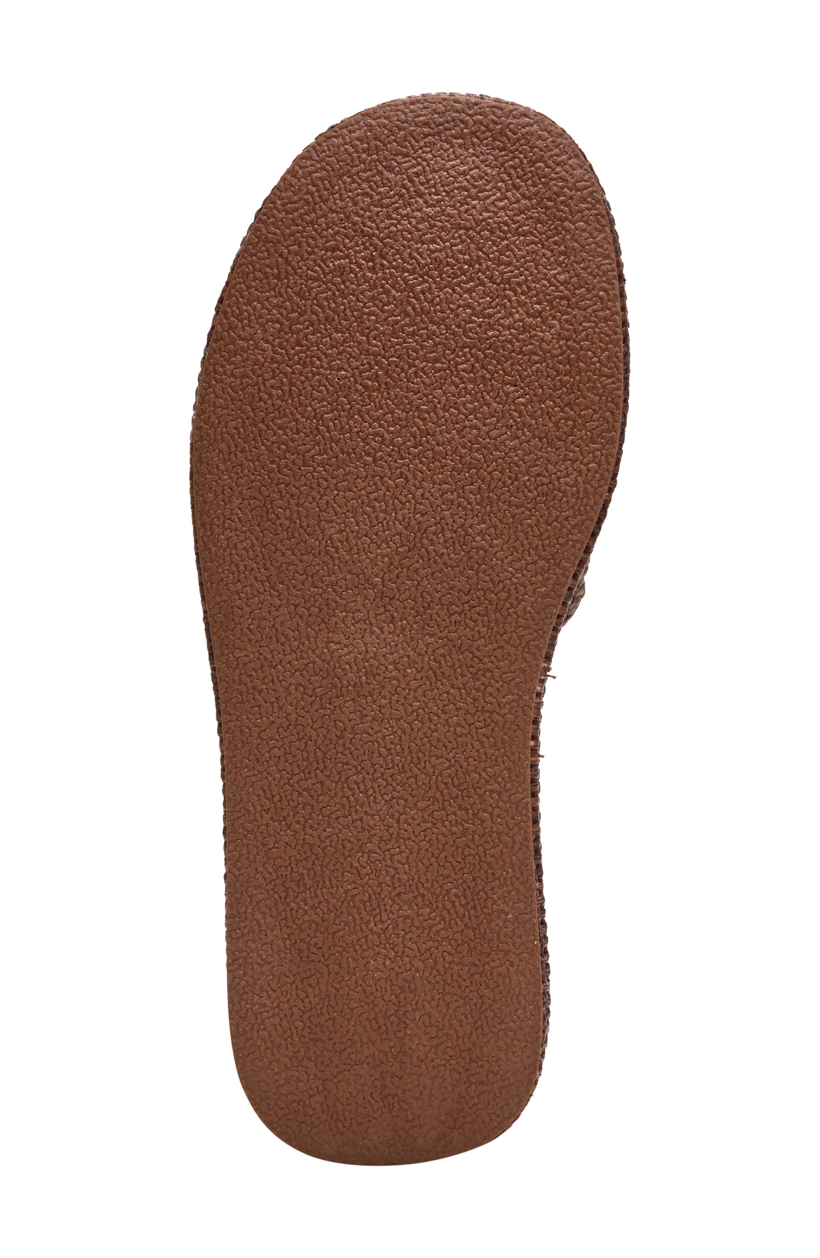 Steve Madden Brandy Platform Wedge Slide Sandal, Alternate, color, Brown Raffia