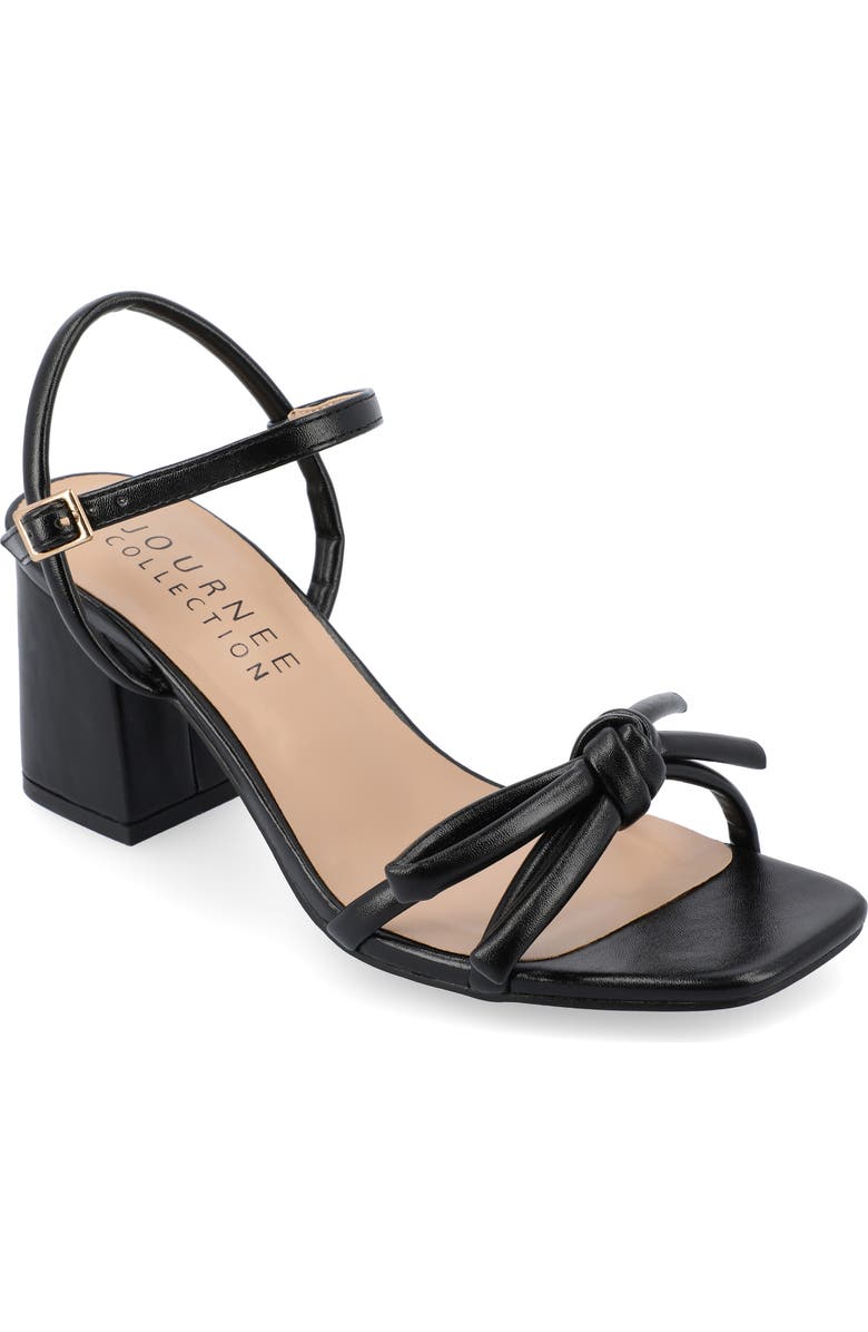 Journee Collection Meryl Block Heel Sandal, Main, color, Black