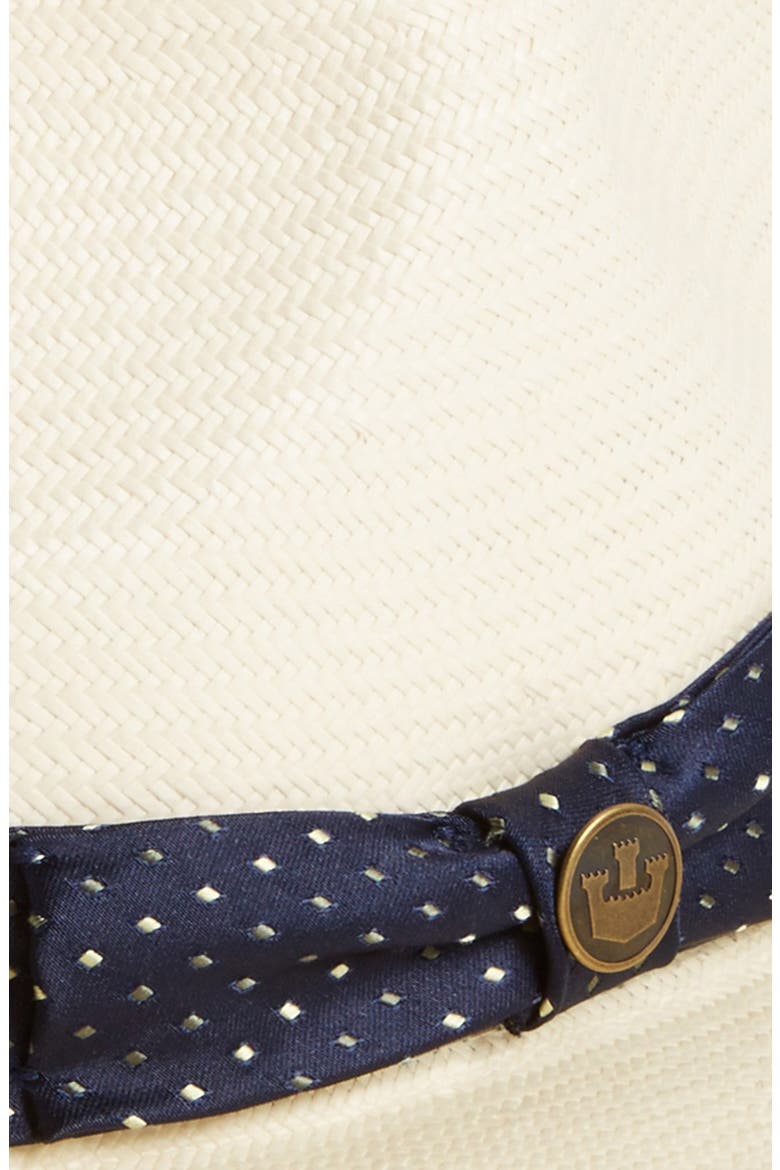 Goorin Brothers 'Hawk Eye' Straw Fedora, Alternate, color, WHITE