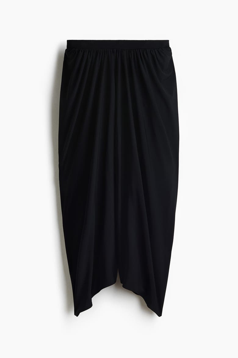 Cropped Barrel-leg Pants, Alternate, color, Black