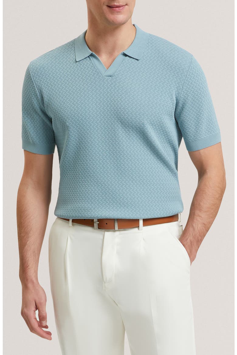 Luthen Zigzag Polo, Main, color, BLUE