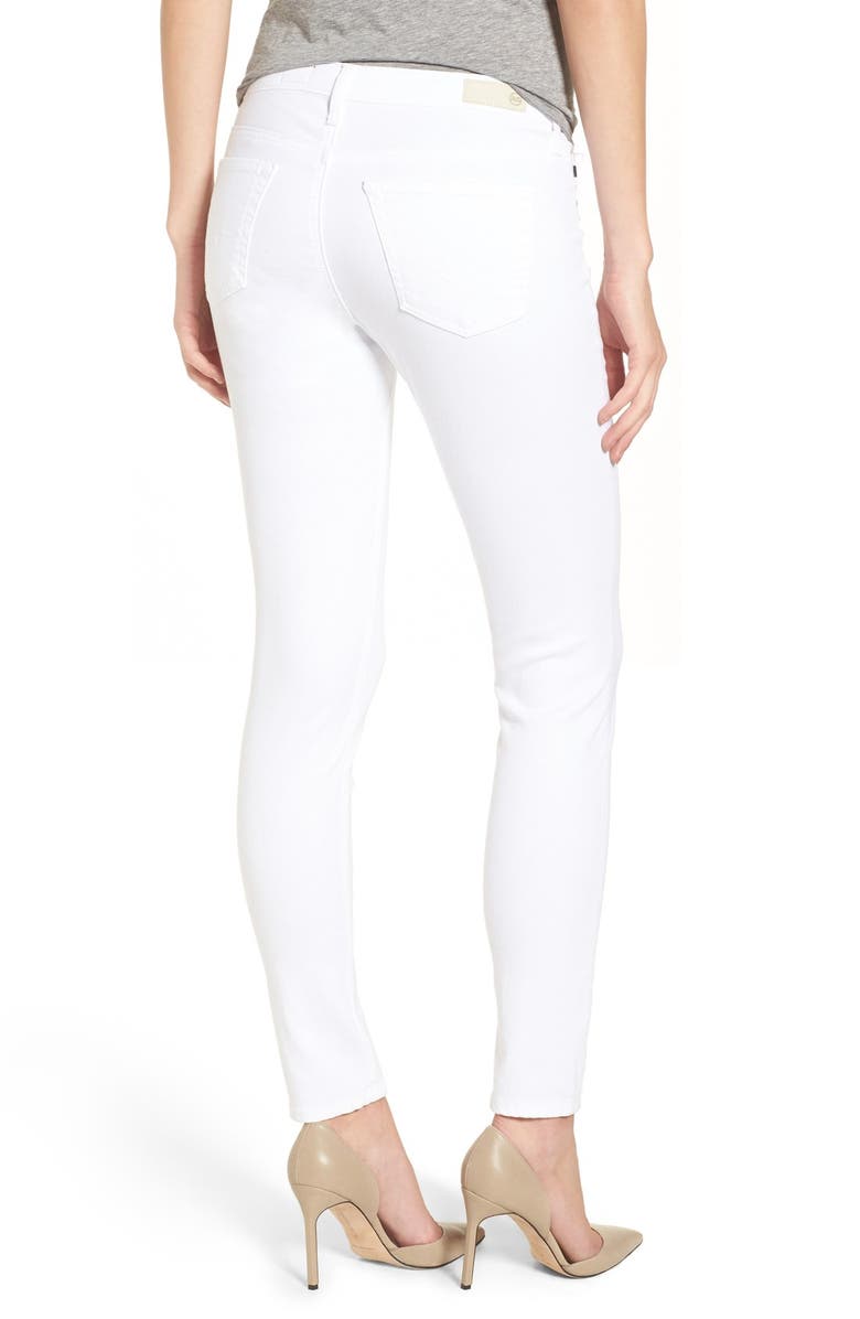 AG 'The Legging' Ankle Jeans, Alternate, color, Wht White