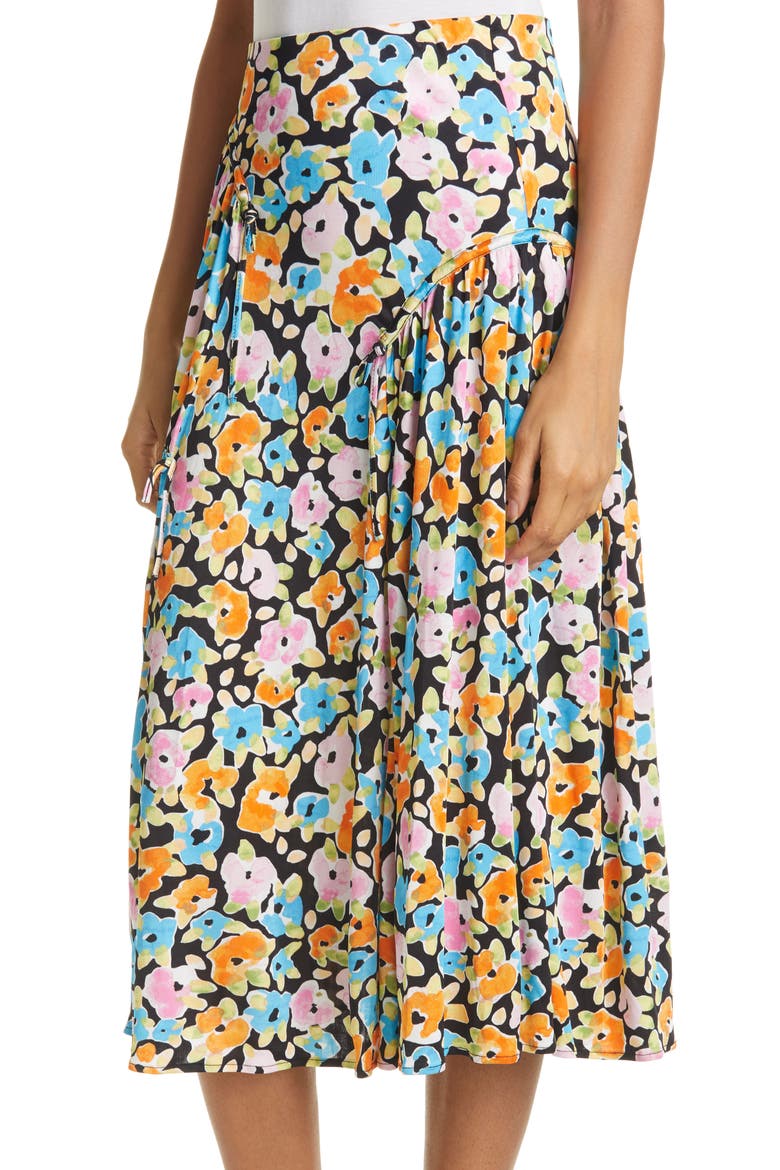 Paloma Floral Jersey Skirt, Alternate, color, WATERCOLOR FLORA