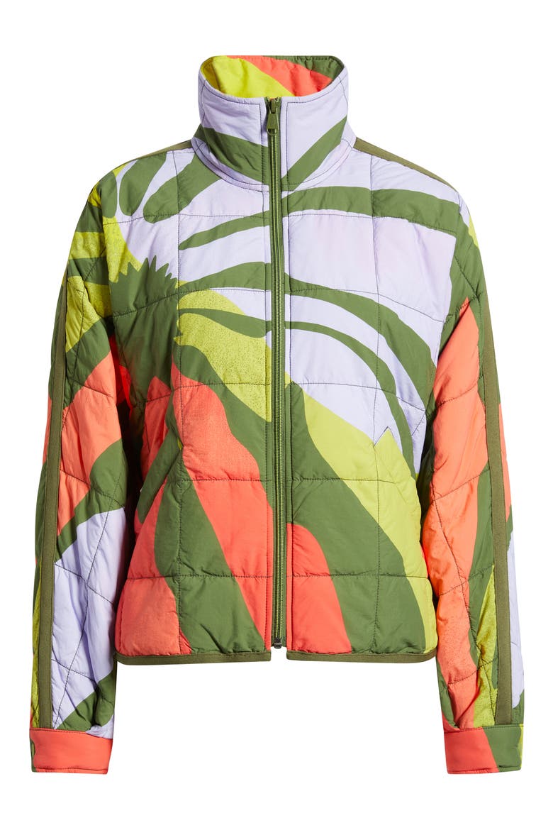 Pippa Placement Print Quilted Jacket, Alternate, color, RETRO SUN MARTINI