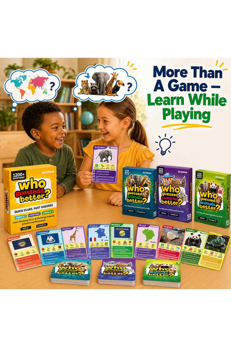 Who Guess It Better Visual Clue Card Game Collection, Alternate, color, 3 Set