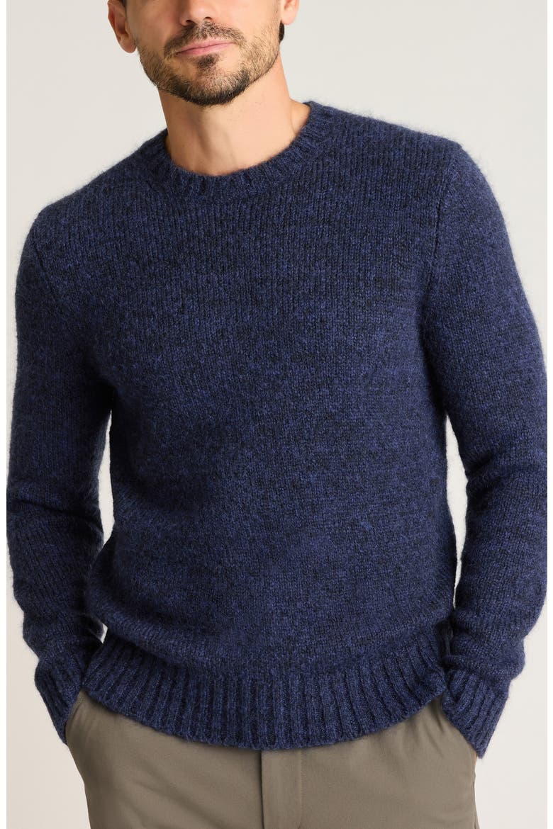 Luxe Mohair & Wool Blend Crewneck Sweater, Main, color, MOON SHADOW AW-E434