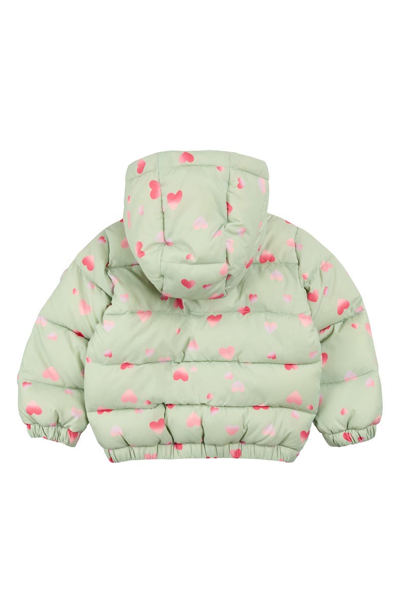 MILES THE LABEL Kids' Quilted Hooded Jacket, Alternate, color, Light Green